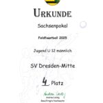 Urkunde Sachsenpokal 2025 m